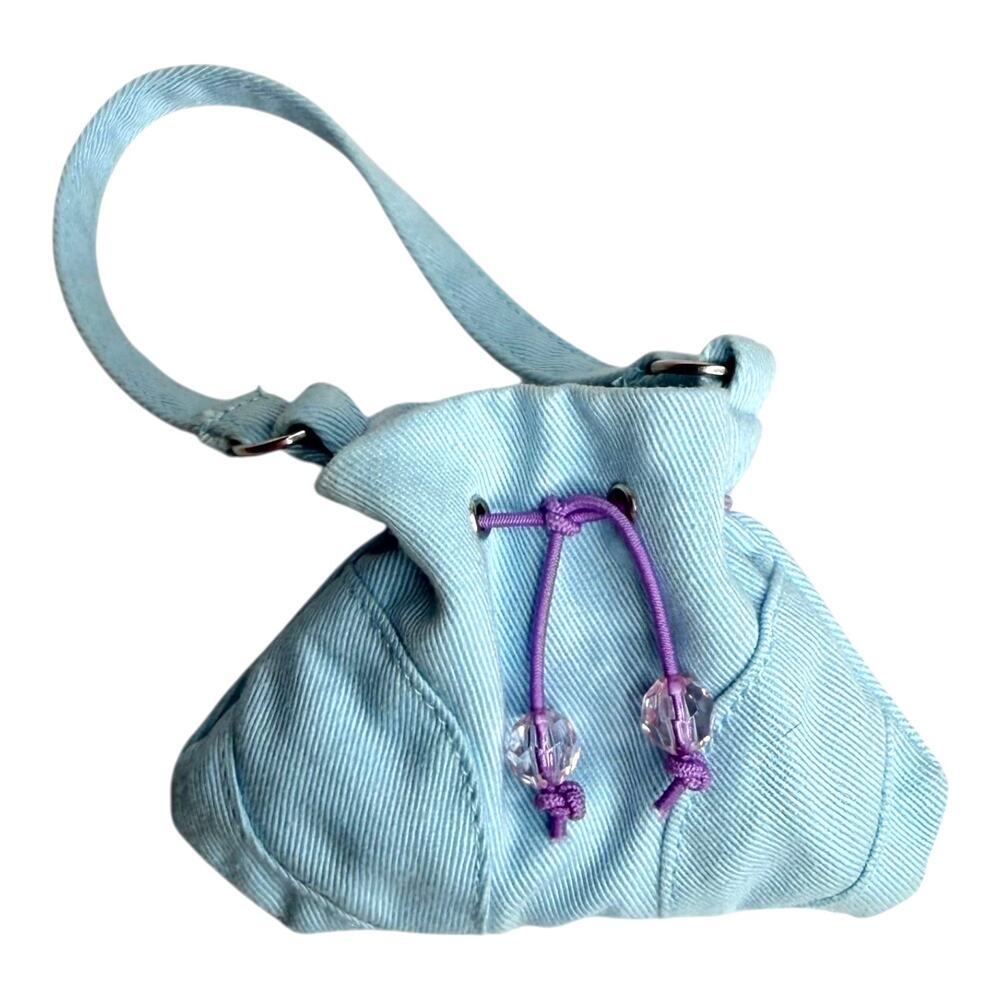 American Girl Doll Purse I Like Your Style Accessory Blue Shoulder Bag Beads Vtg